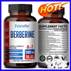 BERBERINE HERBAL COMPLEX INCLUDE: 8 IN1 Capsules-Healthy metabolism of fat