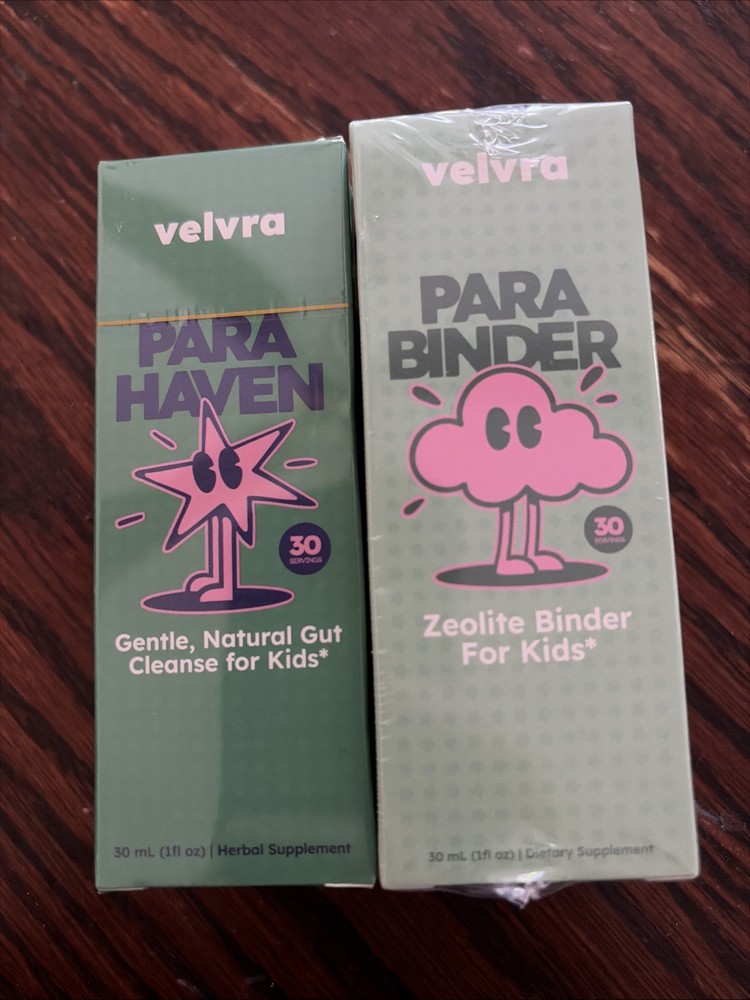 Velvra Para Haven Kids Intestinal Parasite Support + Para Binder + New
