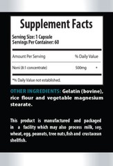Noni Extract Powder – NONI EXTRACT 500mg – Increase Energy Levels – 3 Bottles