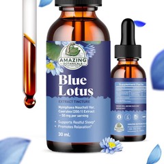 Alcohol-Free Lotus Flowers 200X Herbal Extract Tincture 300,000 mg