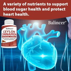 Organic Ceylon Cinnamon Capsules – Blood Sugar Support, Heart Health