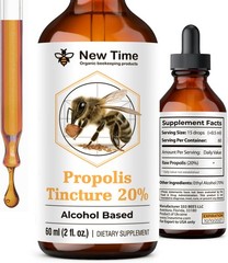 2 oz Bee Propolis Tincture 20% – Alcohol-Based, Pure, Natural Immune Support