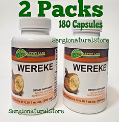 2 Packs Wereke 180 Capsules Ibervillea sonorae Naturally Support Glucose Wereque