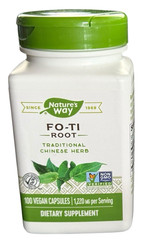 Nature’s Way Fo-Ti Root, Traditional Chinese Herb, 100 Vegan Capsules, Ex 7/2030