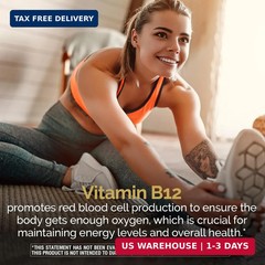 Nature’s Wonder Vitamin B12 1000 mcg Timed Release Tablets for Energy Metabolism