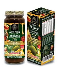 Organic Hibiscus Honey W/ Royal Jelly & Black Seed 5 in 1- 16 oz Glass Bottle By