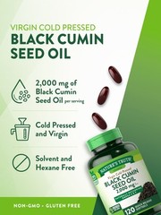 Black Seed Oil Softgels 2,000mg | 120 Count | Cold Pressed | by Nature’s Truth