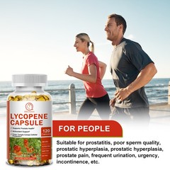 Lycopene Capsules Tomato Powerful Antioxidant Support Prostate Health 120 Pills