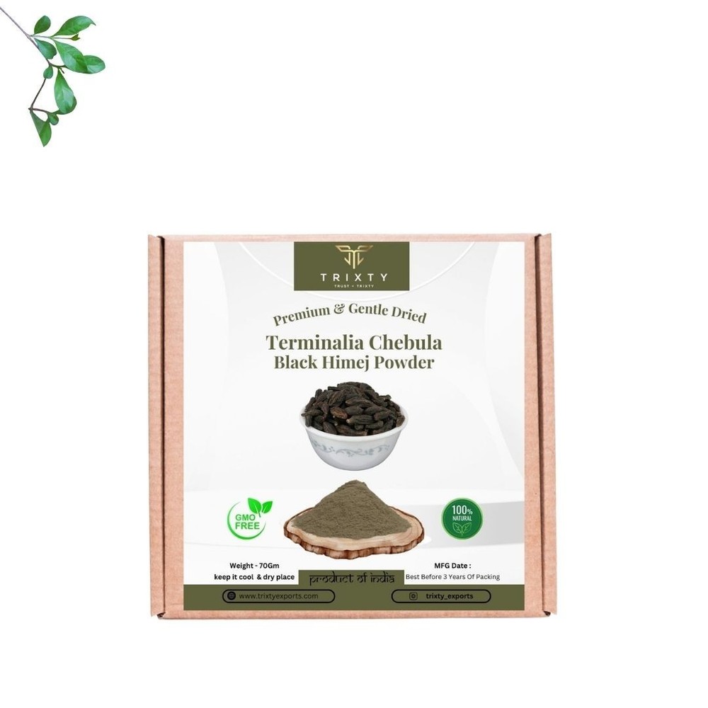 Terminalia Chebula Black Himej Powder Myrobalan Indian Free Shipping 100gm