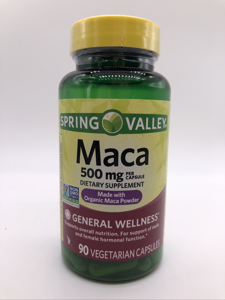 Spring Valley Maca 500 mg – 90 Capsules – Exp. 10/1025 – (New) Ref. 154