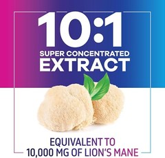 Mushrooms Lions Mane Powder 10.000 mg 100% Vegan Gluten-Free Organic Extract Cap