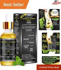 Pure Undiluted Oregano Oil Drops – 1.69 Fl Oz, Food Grade for Health Enthusiasts