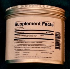 Folius Labs Boswellia Serrata Extract 1000mg/svg Joint Muscle Support 60 Caps
