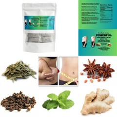 One Week Results POWERFUL FLAT TUMMY & SLIM WAIST TEA 2.19oz. 100% NATURAL HERBS