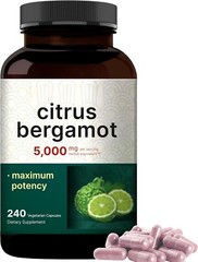 Citrus Bergamot 5000mg 240 Caps Antioxidant Vegan/NonGMO USA Extra Strength