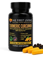 Me First Living Turmeric Curcumin 1000 mg 95% 60 Count (Pack of 1)