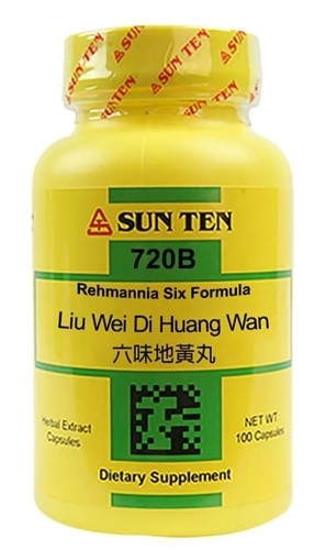 Sun Ten 720B Rehmannia Six Formula 100 Capsules Exp 1/31/27 New Sealed