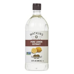 Watkins Pure Lemon Extract – 32 Fl. Oz. Organic Flavoring for Baking & Drinks