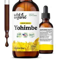 Yohimbe Liquid Extract Drops 5mg Yohimbine 2oz Pausinystalia Bark Herbal Support