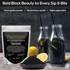 Activated Charcoal Powder Bulk – 1.75 lbs. Jar, Coconut – Food Grade Kosher Non-