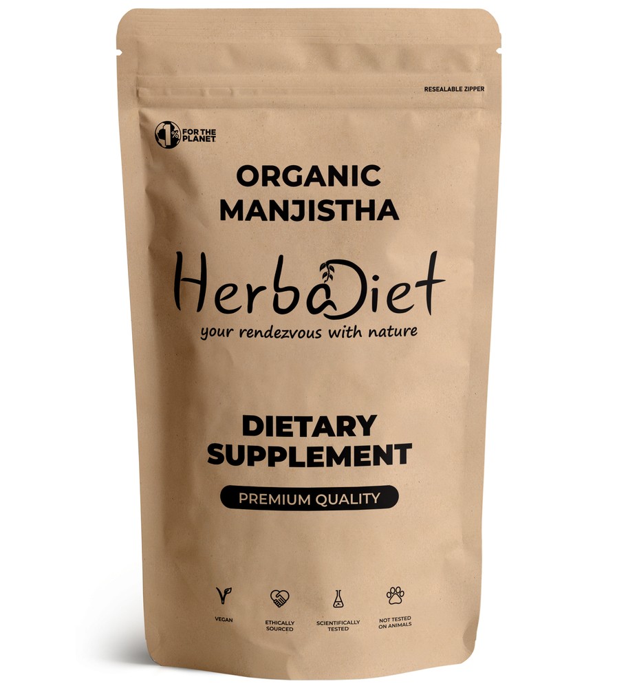 Organic Manjistha Root Powder Rubia Cordifolia Detox Ayurvedic Blood Purifier
