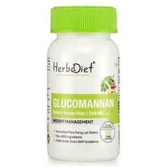 Glucomannan Konjac Fiber Capsules – Appetite Suppressant for Weight Loss
