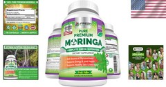 High-Potency Moringa Capsules – 1000mg per Serving, Gluten-Free Health Booster