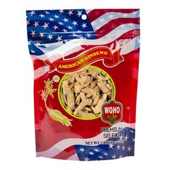 WOHO Short Small #113.8 American Ginseng Roots 8 oz Bag