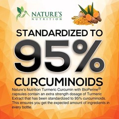 Turmeric Curcumin 2600mg w/ BioPerine Black Pepper Triple Strength Capsules