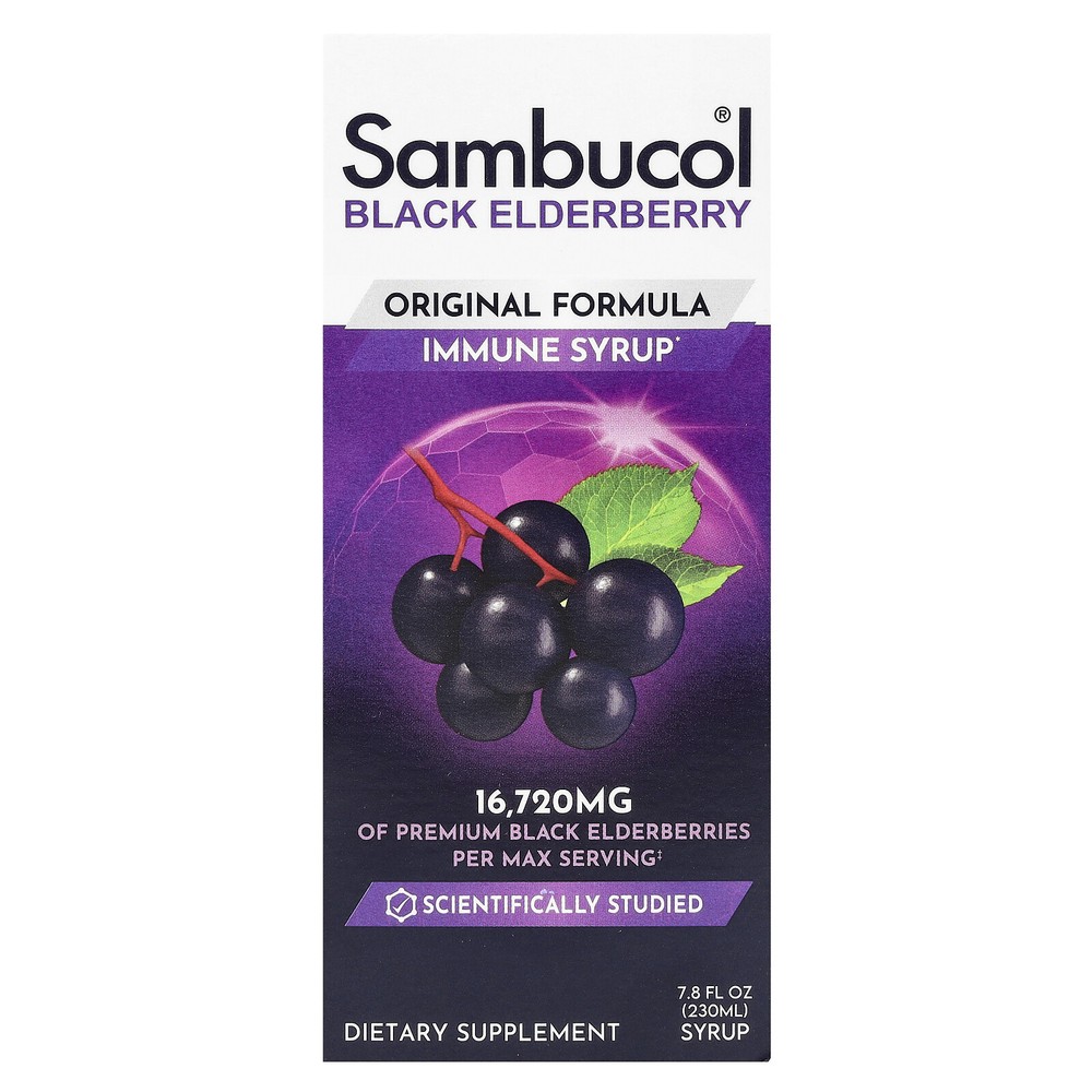 Black Elderberry Immune Syrup, Original Formula, 7.8 fl oz (230 ml)