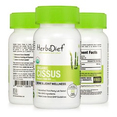 Organic Cissus Quadrangularis Veg 300 Capsules For bone strengthing osteoporosis