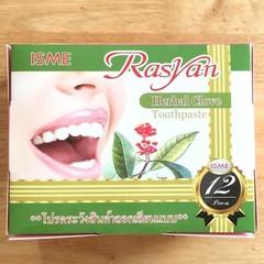 12X Isme Rasyan Nature Herb Clove Toothpaste Whitening Anti-Bacteria Thai Gift