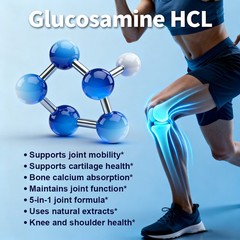 Glucosamine Chondroitin Hyaluronic Acid Joint Health Support 30-120 Capsules