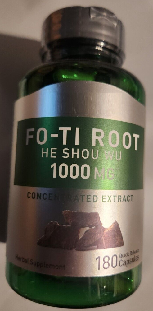 Piping FO-TI 1000mg/Foti 1000mg He-Shou-Wu Root 2X90/180Caps Polygonum multiflor