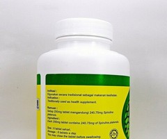 4 Bottles DXN Spirulina 500 Tablets Antioxidant Immune Boost Detox Super Food