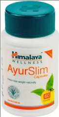 Himalaya AyurSlim 60 Capsules Weight Management Loss Weight Pure Herbal