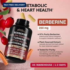 Berberine with Ceylon Cinnamon | Bitter Melon (Karela) | Apple Cider Vinegar | H