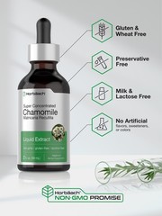 Chamomile Liquid Extract | 2 fl oz | Alcohol Free | Vegetarian | by Horbaach