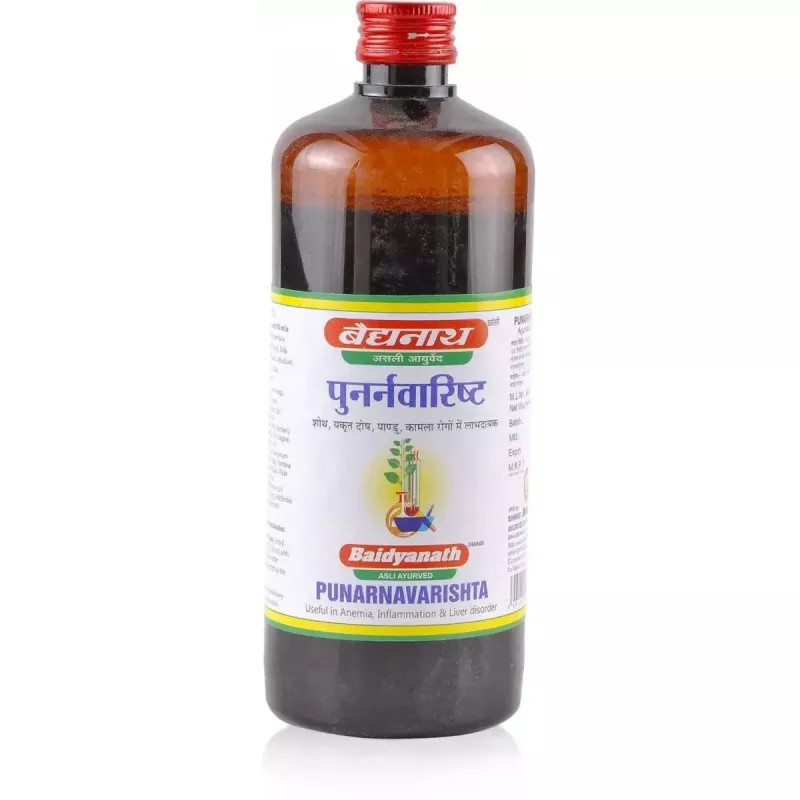 Baidyanath Punarnavarishta (450ml) Ayurvedic Tonic Useful in Liver Disorders