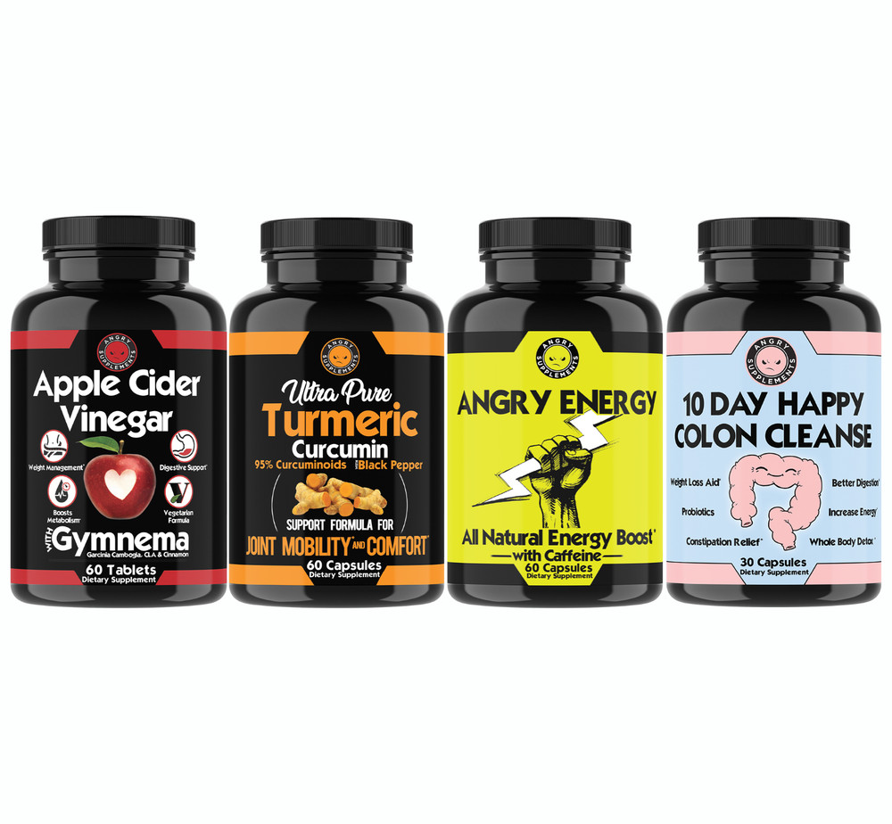 Apple Cider Vinegar, Turmeric, Angry Energy, 10 Day Happy Colon Cleanse