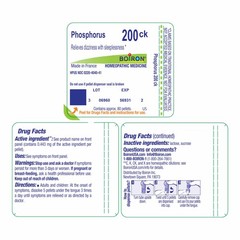 Boiron Phosphorus 200Ck Homeopathic Medicine for 80 Count (Pack of 1), White