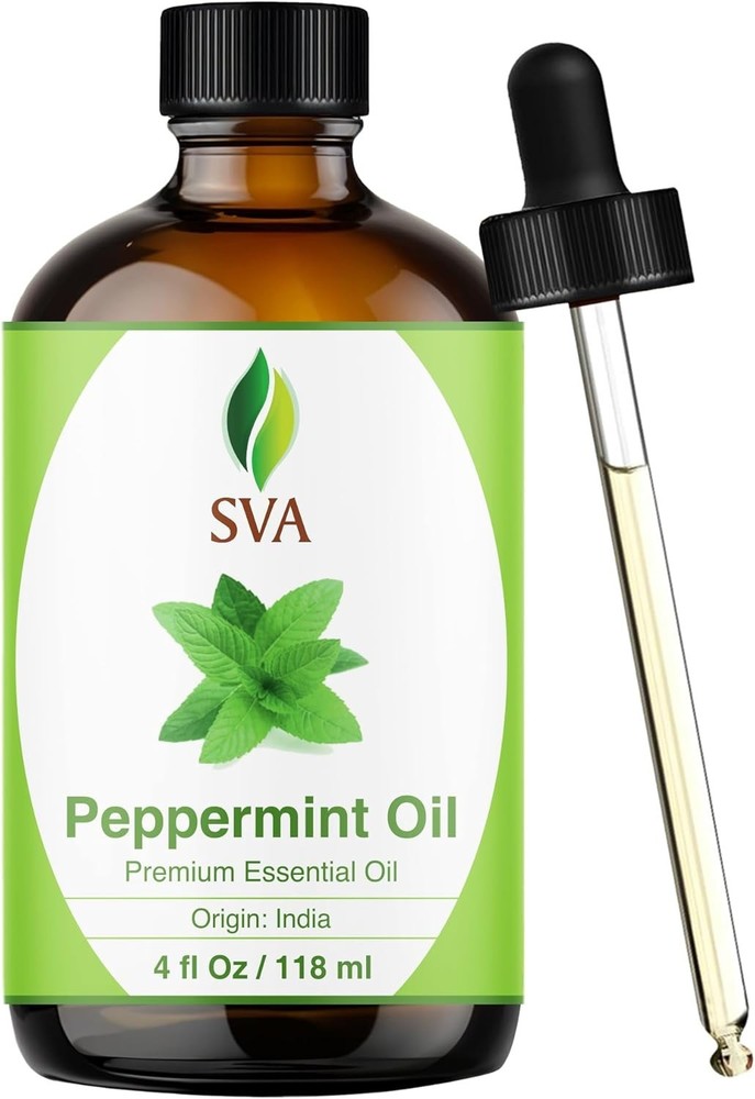 SVA Japanese Peppermint Essential Oil 4 Oz – 100% Pure, Natural & Premium Thera
