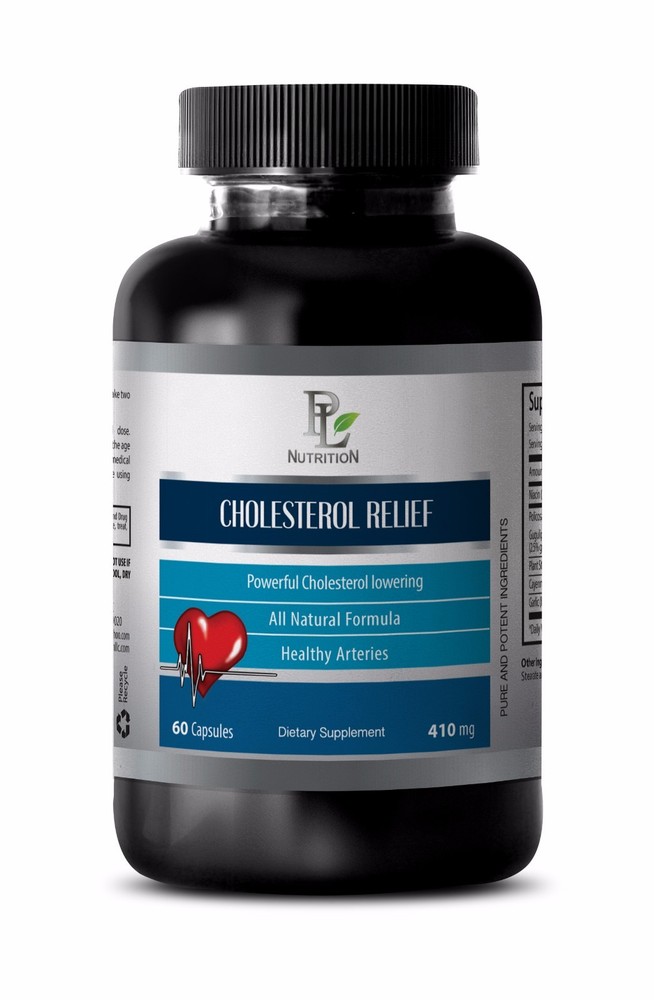 Cholesterol supplement -CHOLESTEROL RELIEF- Can raise HDL (good) cholesterol -60