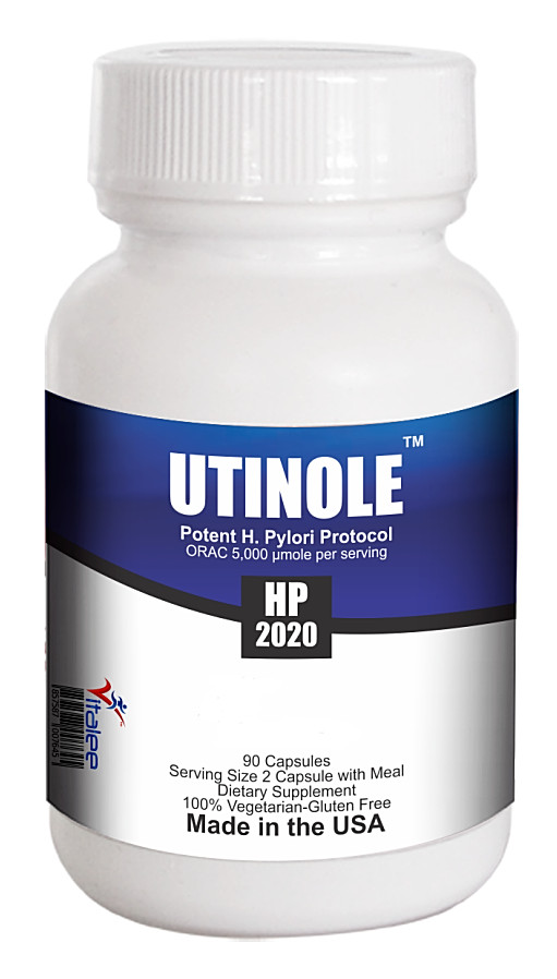 Utinole HP 2020-Potent Helicobacter Pylori & Duodenal Ulcers Helper (Caps 90ct)