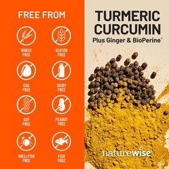NatureWise Curcumin Turmeric 2250mg – Advanced 180 Count (Pack of 1), W