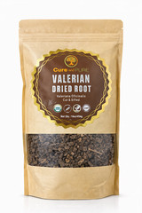 Cure with PURE Valerian Dried Root – Valeriana officinalis, Cut & Sifted, 1 lb