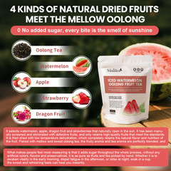 Oolong Fruit Tea Iced Watermelon Dried Fruit Flavor Drink Tea Bags Sugar Free