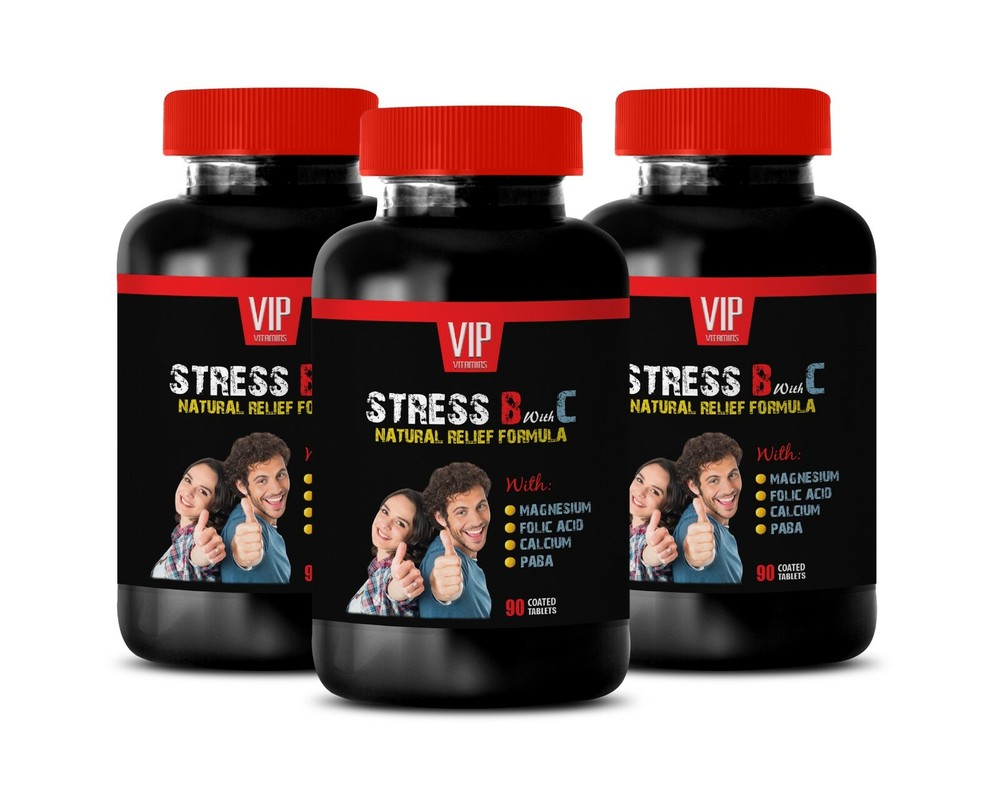 b stress complex – STRESS SUPPORT FORMULA – health skin and digestion 3 BOTTLE