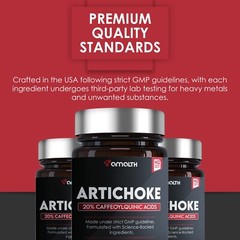 Artichoke Extract ( 20% caffeoylquinic acid )Capsules – Blood Sugar 120 Pills