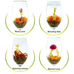Blooming Tea Flowers – 12pcs Individually Sealed Flowering Balls – Hand-Tied …